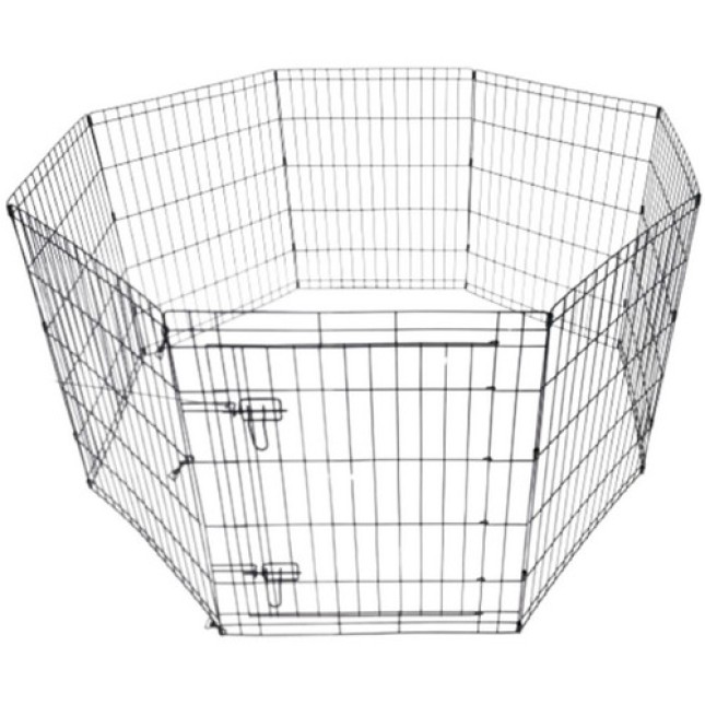 M-pets Πτυσσόμενο Puppy Pen με Πόρτα - Μαύρο M-pets Πτυσσόμενο Puppy Pen με Πόρτα - Μαύρο
