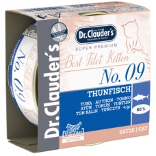 Dr.Clauder's Best Filet No9 για γατάκια με τόνο 70g