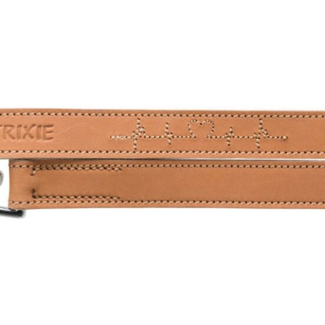 Trixie οδηγός αυξομειούμενος rustic heartbeat με παχύ δέρμα καφέ, από γνήσιο δέρμα Trixie οδηγός αυξομειούμενος rustic heartbeat με παχύ δέρμα καφέ, από γνήσιο δέρμα