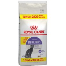 Royal Canin πλήρης τροφή Feline Health Nutrition sterilised 10kg+2kg δώρο