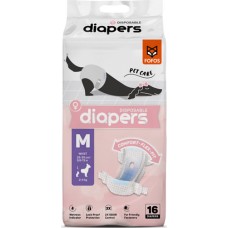 Fofos πάνες υγιεινής για θηλυκά σκυλάκια M 25-33cm (16pcs)