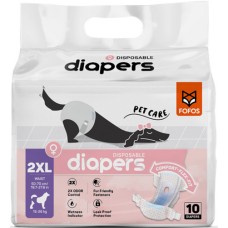 Fofos πάνες υγιεινής για θηλυκά σκυλάκια XXL 50-70cm (10pcs) Fofos πάνες υγιεινής για θηλυκά σκυλάκια XXL 50-70cm (10pcs)