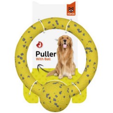 Fofos Παιχνίδι Σκύλου Εξαιρετικής αντοχής Durable puller ring Κίτρινο-Γκρί για εκτόνωση του σκύλου