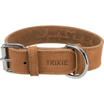 Trixie περιλαίμιο Rustic Heartbeat με παχύ δέρμα L-XL 55-65cm/40mm καφέ Trixie περιλαίμιο Rustic Heartbeat με παχύ δέρμα L-XL 55-65cm/40mm καφέ