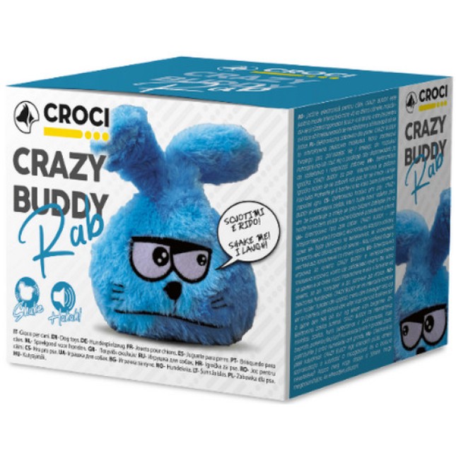 Croci Διαδραστικό λούτρινο παιχνίδι crazy buddy rabbit 17Χ13 cm