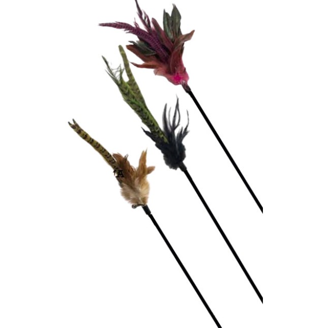 Croci παιχνίδι γάτας ραβδί με φτερά 47cm 1τμχ Croci παιχνίδι γάτας ραβδί με φτερά 47cm 1τμχ