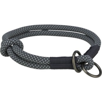 Trixie ημι-πνίχτης μαλακό σχοινί L 50cm/10mm μαύρο/γκρι Trixie ημι-πνίχτης μαλακό σχοινί L 50cm/10mm μαύρο/γκρι