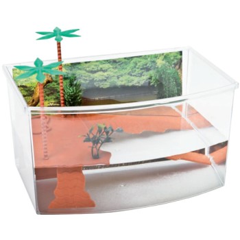 Georplast mini διάφανη χελωνιέρα με νησίδα 27 x 19 x 15 cm 5,50lt Georplast mini διάφανη χελωνιέρα με νησίδα 27 x 19 x 15 cm 5,50lt