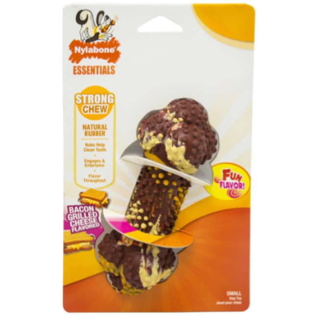 Nylabone Μασώμενο παιχνίδι από καουτσούκ με γεύση μπέικον small Nylabone Μασώμενο παιχνίδι από καουτσούκ με γεύση μπέικον small