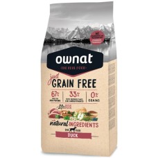 Ownat grain free τροφή just adult dog με πάπια 3kg