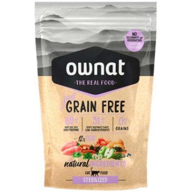 Ownat για ενήλικες στειρωμένες με κοτόπουλο 400gr Ownat για ενήλικες στειρωμένες με κοτόπουλο 400gr
