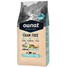 Ownat Grain Free για ενήλικες στειρωμένες γάτες με ψάρι για ιδανικό βάρος