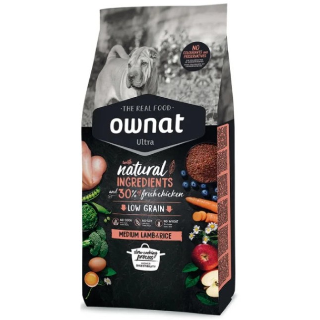 Ownat Ultra Medium Adult Αρνί και Ρύζι 3Kg Ownat Ultra Medium Adult Αρνί και Ρύζι 3Kg