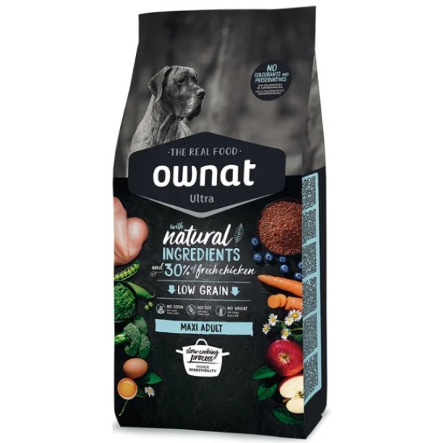 Ownat Ultra Dog Maxi Adult με κοτόπουλο 14kg