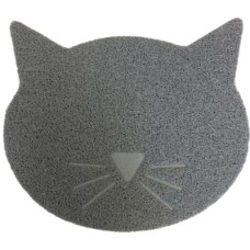Happypet Γκρί χαλάκι τροφοδοσίας για γάτες sml 40x36cm Happypet Γκρί χαλάκι τροφοδοσίας για γάτες sml 40x36cm