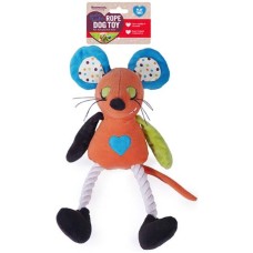 Rosewood Millie ποντικάκι παιχνίδι με ήχο από σχοινί και βελούδινα υλικά 36cm Rosewood Millie ποντικάκι παιχνίδι με ήχο από σχοινί και βελούδινα υλικά 36cm