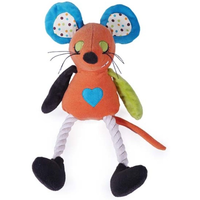Rosewood Millie ποντικάκι παιχνίδι με ήχο από σχοινί και βελούδινα υλικά 36cm Rosewood Millie ποντικάκι παιχνίδι με ήχο από σχοινί και βελούδινα υλικά 36cm