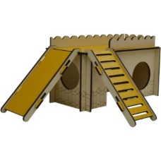 Glee ξύλινο σπίτι τρωκτικών και καταφύγιο για τους μικρούς σας φίλους    29x18x11cm