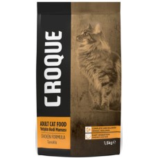 Effeffe Croque πλήρης και ισορροπημένη τροφή για ενήλικες γάτες με κοτόπουλο