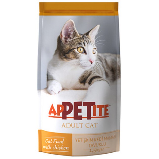 Effeffe Appetite πλήρης και ισορροπημένη τροφή για ενήλικες γάτες με πρωτεΐνη κοτόπουλου 1.5Kg Effeffe Appetite πλήρης και ισορροπημένη τροφή για ενήλικες γάτες με πρωτεΐνη κοτόπουλου 1.5Kg