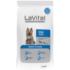 Effeffe LaVital τροφή για ενήλικα σκυλιά μικρόσωμων φυλών με σολομό 1.5kg