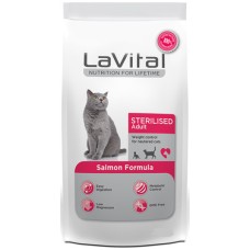 Effeffe LaVital πλήρης και ισορροπημένη τροφή για στειρωμένες γάτες με σολομό 1.5Kg