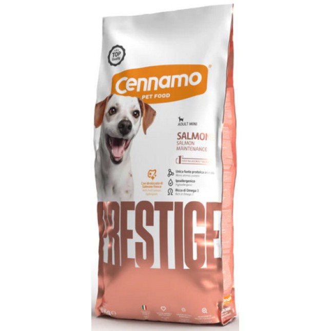 Cennamo prestige σολομό για μικρόσωμα ενήλικα σκυλιά 8kg Cennamo prestige σολομό για μικρόσωμα ενήλικα σκυλιά 8kg