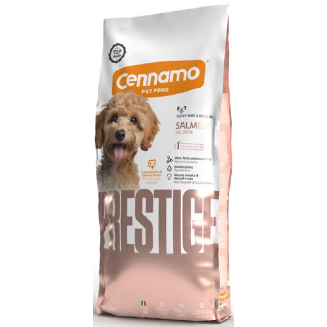 Cennamo prestige σολομός για μικρά & μεσαία κουτάβια 12Kg Cennamo prestige σολομός για μικρά & μεσαία κουτάβια 12Kg