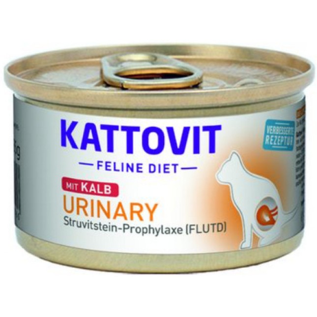 Finnern Kattovit Υγρη τροφή για την πρόληψη των λίθων στρουβίτη με μοσχάρι 85g Finnern Kattovit Υγρη τροφή για την πρόληψη των λίθων στρουβίτη με μοσχάρι 85g