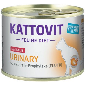 Finnern Kattovit Υγρη τροφή για την πρόληψη των λίθων στρουβίτη με μοσχάρι 185g Finnern Kattovit Υγρη τροφή για την πρόληψη των λίθων στρουβίτη με μοσχάρι 185g