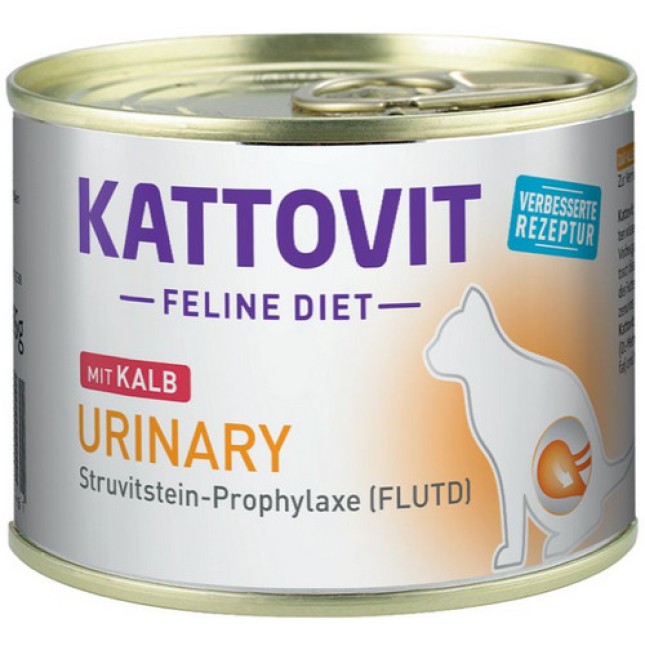 Finnern Kattovit Υγρη τροφή για την πρόληψη των λίθων στρουβίτη με μοσχάρι 185g Finnern Kattovit Υγρη τροφή για την πρόληψη των λίθων στρουβίτη με μοσχάρι 185g