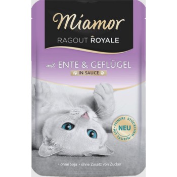 Finnern Miamor Πλήρης τροφή για ενήλικες γάτες χωρίς δημητριακά με πάπια και πουλερικά 100g