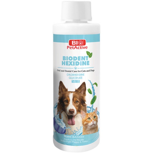 Bio Pet Active Biodent hexidine στοματική & οδοντιατρική φροντίδα για σκύλους και γάτες 250ml Bio Pet Active Biodent hexidine στοματική & οδοντιατρική φροντίδα για σκύλους και γάτες 250ml