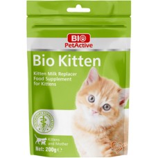 Bio Pet Active Bio kitten Γάλα αντικατάστασης για γατάκια 200grl