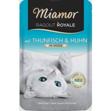Finnern Miamor Πλήρης τροφή για ενήλικες γάτες χωρίς δημητριακά με τόνο και κοτόπουλο 100g