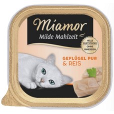 Finnern Miamor Πλήρης τροφή για ενήλικες γάτες με πουλερικά και ρύζι χωρίς σιτηρά 100gr