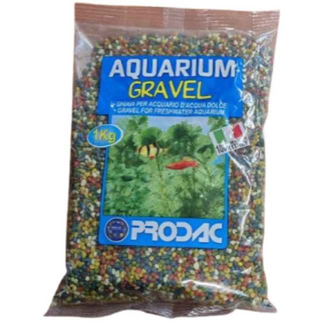 Prodac Διακοσμητικό χαλίκι πολύχρωμο 2-3mm 1kg Prodac Διακοσμητικό χαλίκι πολύχρωμο 2-3mm 1kg