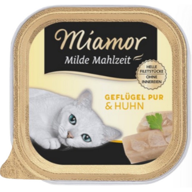 Finnern Miamor Πλήρης τροφή για ενήλικες γάτες με πουλερικά και κοτόπουλο χωρίς σιτηρά 100gr
