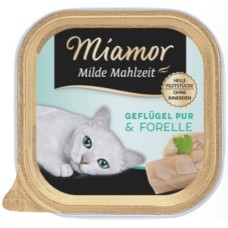 Finnern Miamor Πλήρης τροφή για ενήλικες γάτες με πουλερικά και πέστροφα χωρίς σιτηρά 100gr