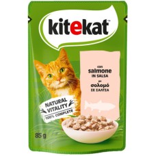 Kitekat Pouch Σολομό σε Σάλτσα 85g