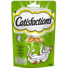 Waltham Catisfactions Τραγανές λιχουδιές εξωτερικά με μαλακή γέμιση με τόνο, για όλες τις γάτες 60g