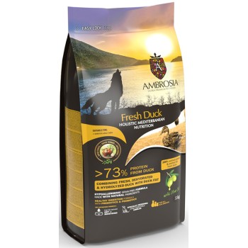 Ambrosia Ολιστική τροφή για ενήλικους σκύλους, όλων των φυλών, με πάπια Ambrosia Ολιστική τροφή για ενήλικους σκύλους, όλων των φυλών, με πάπια