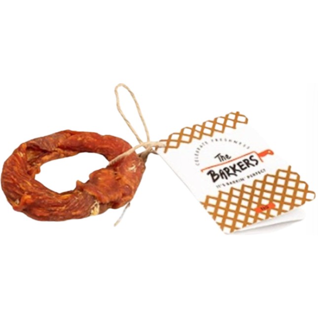 Celebrate The Barkers Donut τενόντων βοείου κρέατος με πάπια 5cm 13gr 1τμχ Celebrate The Barkers Donut τενόντων βοείου κρέατος με πάπια 5cm 13gr 1τμχ