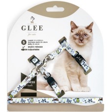 Glee Σαμαράκι & Οδηγός Ιμάντα Funny Cat S 20-35/25-45cm