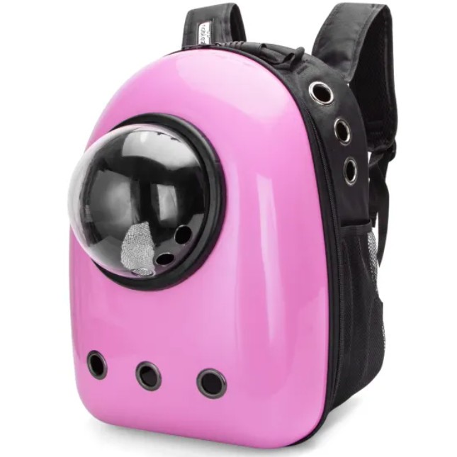 Nobleza Ροζ τσάντα μεταφοράς σκύλου πλάτης-χειρός 32x29x42cm