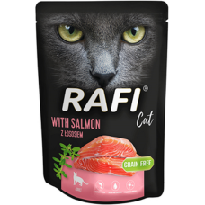 Dolina Rafi πλήρης υγρή τροφή γάτας adult πατέ με σολομό  300gr