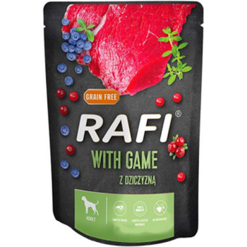 Dolina Rafi adult πατέ κυνήγι blueberry & cranberry pouch για ενήλικους σκύλους όλων των φυλών Dolina Rafi adult πατέ κυνήγι blueberry & cranberry pouch για ενήλικους σκύλους όλων των φυλών