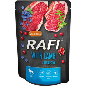Dolina Rafi adult πατέ αρνί blueberry & cranberry pouch για ενήλικους σκύλους όλων των φυλών Dolina Rafi adult πατέ αρνί blueberry & cranberry pouch για ενήλικους σκύλους όλων των φυλών