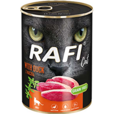 Dolina Rafi Υγρή τροφή για γάτες adult πατέ πάπια χωρίς δημητριακά 400gr