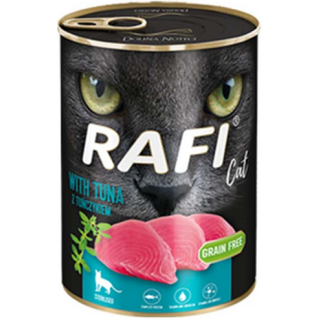 Dolina Rafi Υγρή τροφή για στειρωμένες γάτες adult πατέ τόνο χωρίς δημητριακά 400gr
